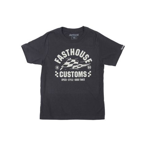 Polera Niño Fasthouse Sprinter Negro-0