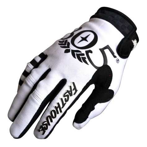 Guantes Moto Mx Fasthouse Speed 805 Blanco-0