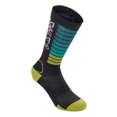 Calcetines Ciclismo Astars Drop Negro/Amarillo-2