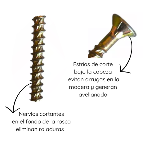 Tornillo Turbo Screw 14(6) - 100/60 - 100 Unidades-1