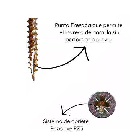 Tornillo Turbo Screw 14(6) - 100/60 - 100 Unidades-2
