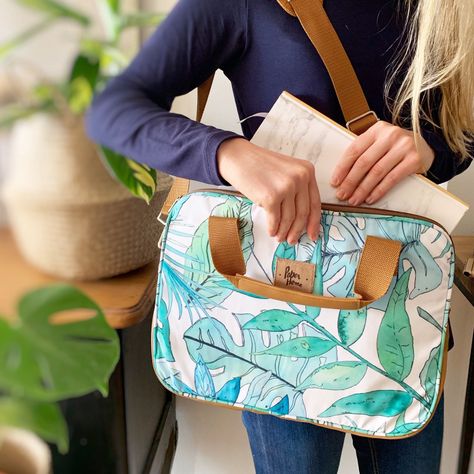 Bolso de notebook sustentable 13" y 14" pulgadas Botánico Paper Home-4