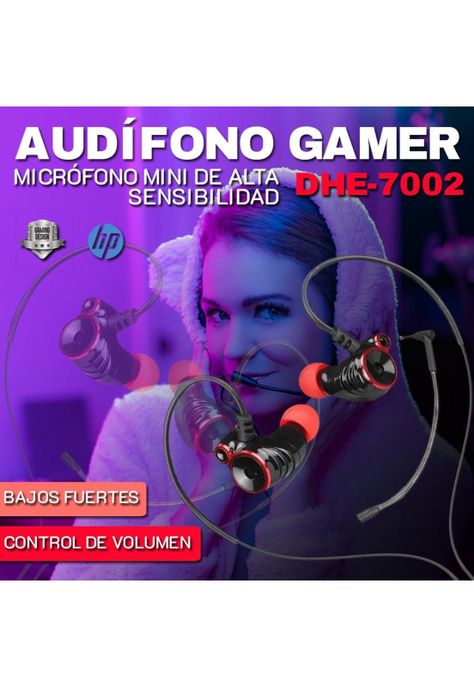 Audífonos Gamers HP DHE-7002 In-Ear-1