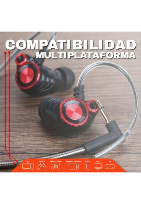 Audífonos Gamers HP DHE-7002 In-Ear-3