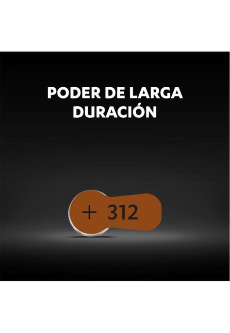 Pila Auditiva Duracell D312x6 1.45 Volt Fx-1