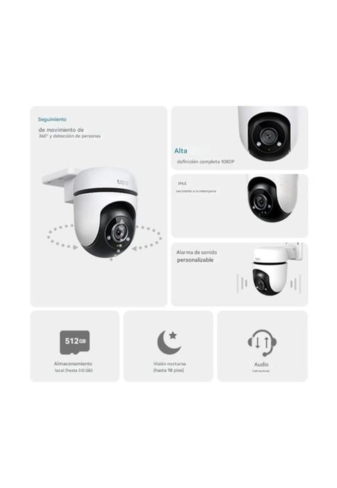 Cámara inteligente Wi-Fi de vigilancia 360º Tapo C500 TPLink-1