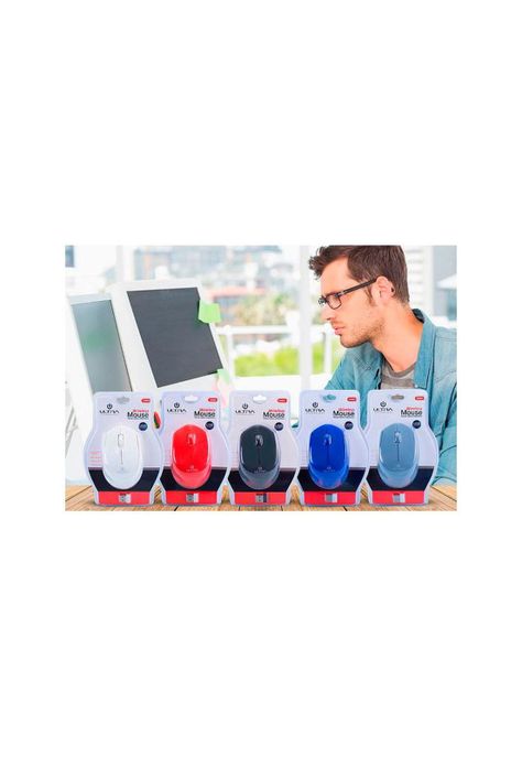Mouse Inalámbrico Ultra Óptico 3 Botones DPI 800-1
