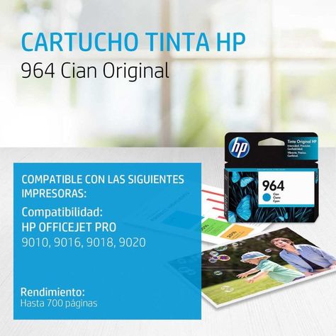 Tinta Cian HP 964 Original Cartridge LAR-1