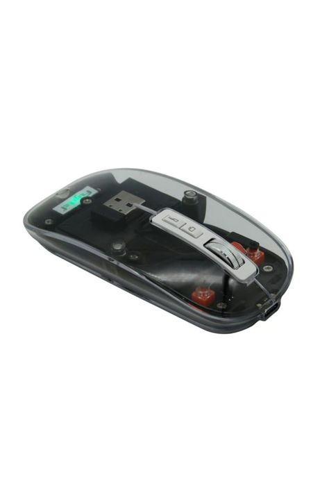 Mouse Inalámbrico Fujitel Crystal 24g Bt Negro-1