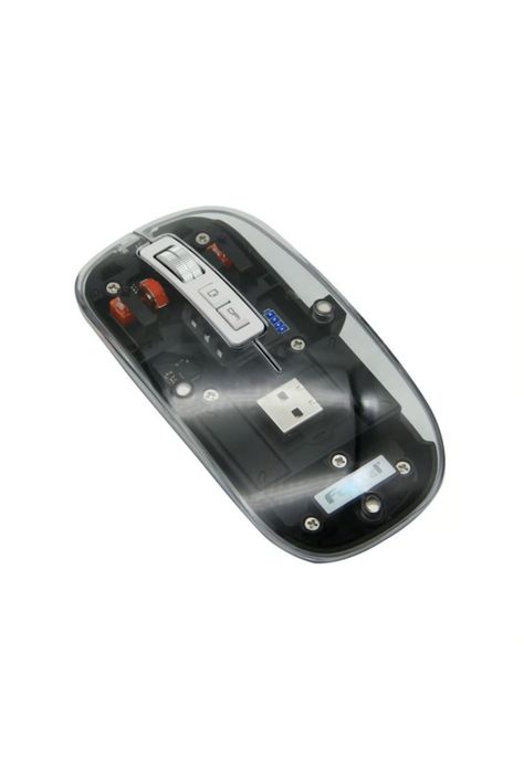 Mouse Inalámbrico Fujitel Crystal 24g Bt Negro-2