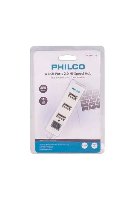 Mini 2.0 Hub Philco 4 Puertos USB -2
