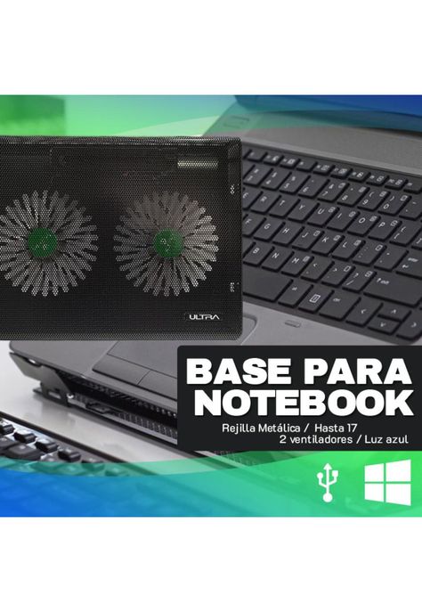 Ventilador Notebook Ultra 10" a 17" USB-6