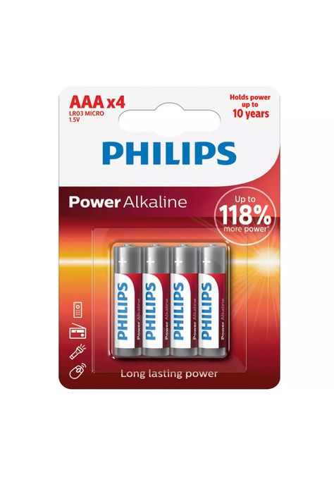 Pila Philips Lr03p4b/55 Alkaline Aaa 10PCS-1