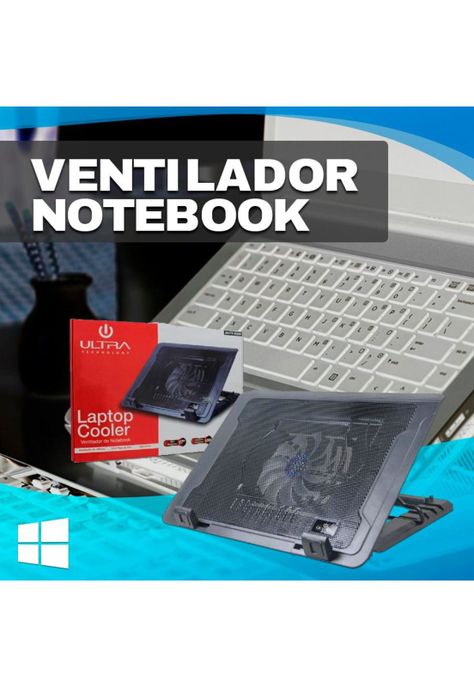 Ventilador Notebook 10” A 17” 2 USB-2