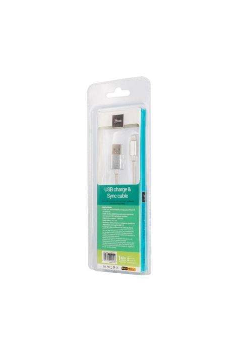 Cable Certificado Lightning a USB Silver-0