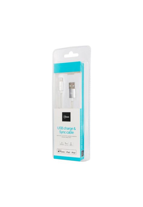 Cable Certificado Lightning a USB Silver-1
