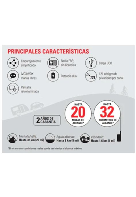 Intercomunidador Motorola Transceptor T210cl Talkabout Negro-1