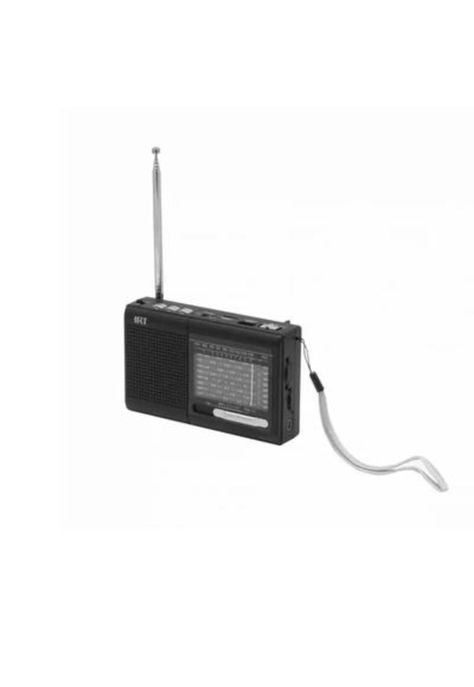 Radio Am fm sw usb msd 9 Bandas Recargable Negra-5