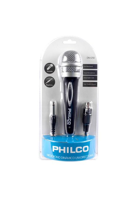 Micrófono Philco DM250 Metalizado uni Direccional-3