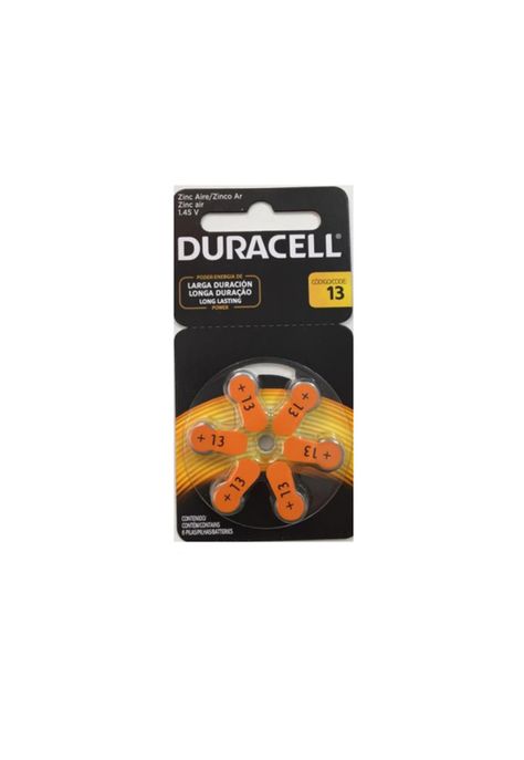 Pila Duracell Auditiva D13x6 1.45 Volt Fx-0
