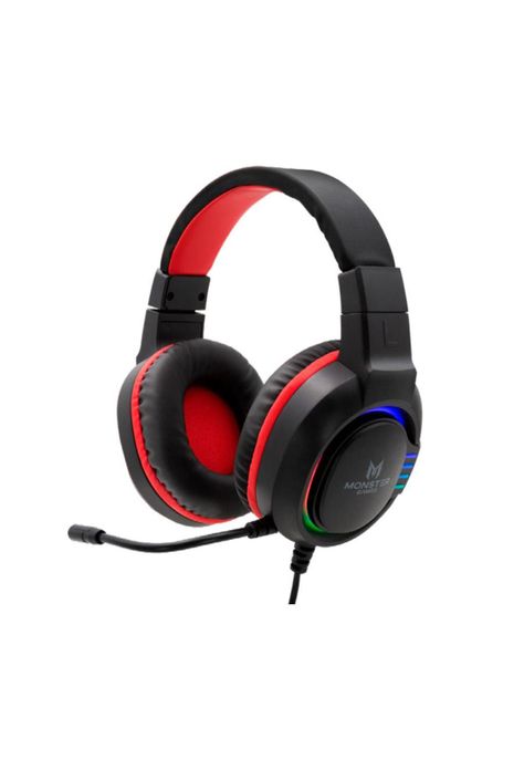 Audífonos Gamer Monster Fire Rgb / Over-EAR-0