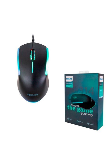Mouse Gamer Philips SPK9314B G314 RGB 3 Botones 3600 Dpi-2