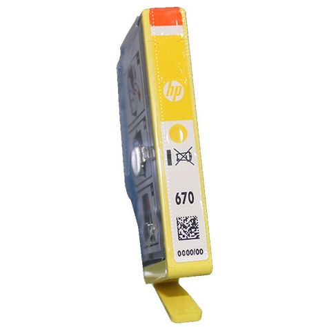Cartucho de Tinta HP CZ116AL 670 Amarillo-0