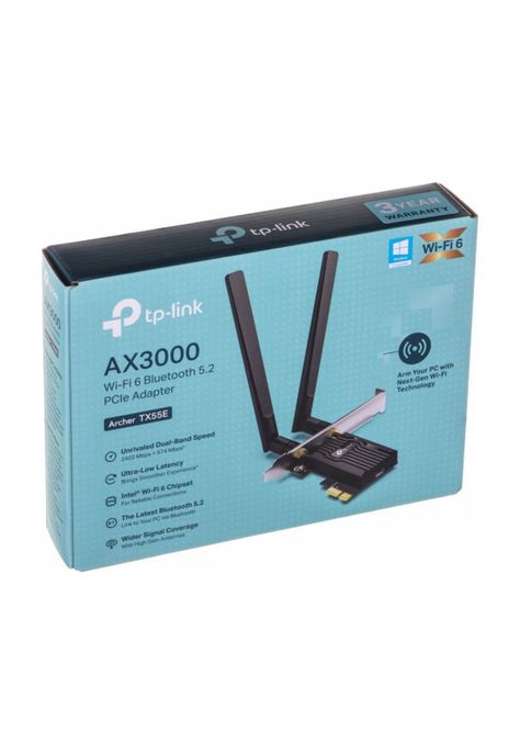 Adaptador Inalambrico TP-Link Archer TX55E AX3000 PCIE-6