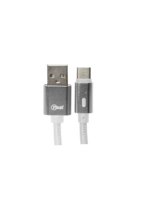 Cable Tipo C A Usb Plateado 1mt Mlab-0