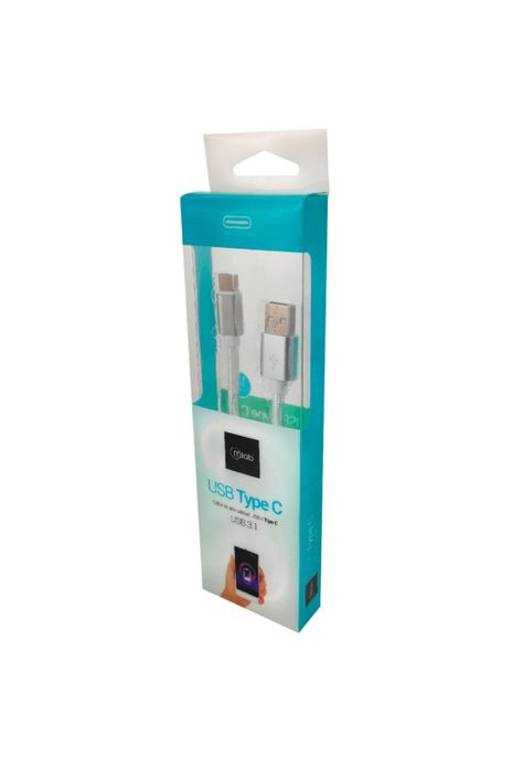 Cable Tipo C A Usb Plateado 1mt Mlab-2