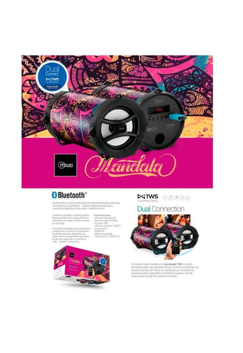 Zukabass 4 Bt Mlab Usb/Tf/Fm Mandala-2