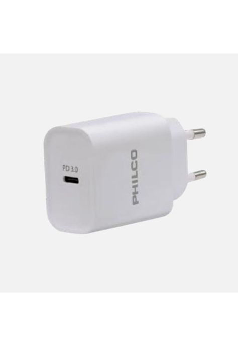 Cargador Philco, Quick Charge 3.0, Conexión USB-C, 20W, No Incluye Cable-1