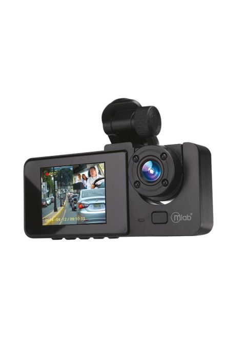 Cámara Auto DVR FHD, 2 Cámaras Front 1080p/Inside 720p-1