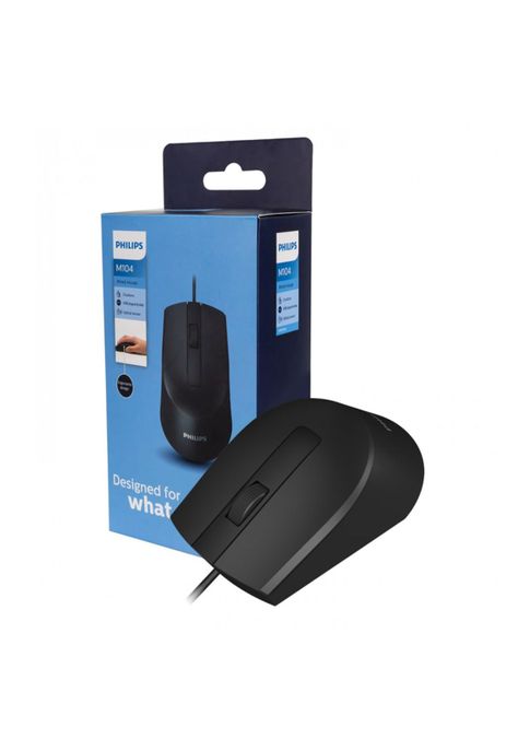 Mouse Alámbrico Philips SPK7104 3 Botones DPI 1000-9