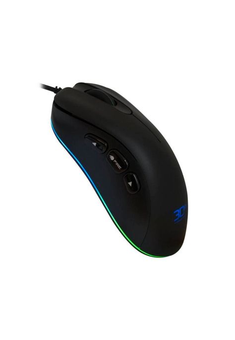 Mouse Gamer 3dfx Psycho 8795 6 Botones 7200dpi Usb Negro-4