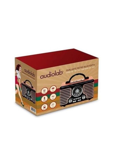 Parlante Retro 05 Bluetooth Fm Audiolab-2