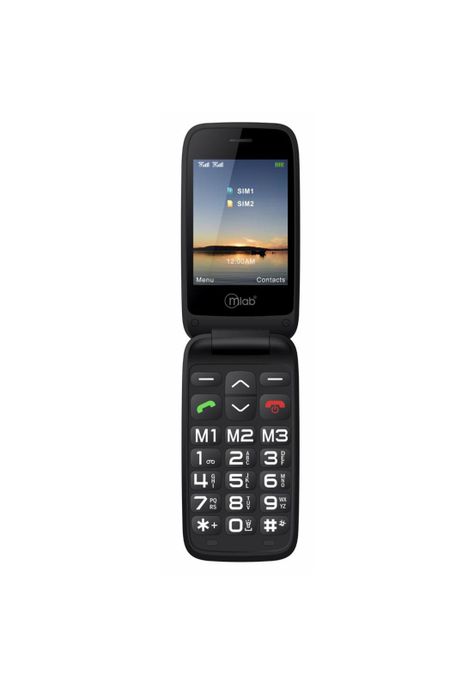 Teléfono Senior Shell 4G SOS, doble pantalla 2,8″ 1,77″ con base de carga-0
