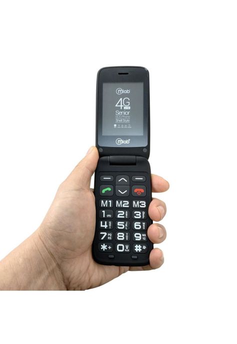 Teléfono Senior Shell 4G SOS, doble pantalla 2,8″ 1,77″ con base de carga-2
