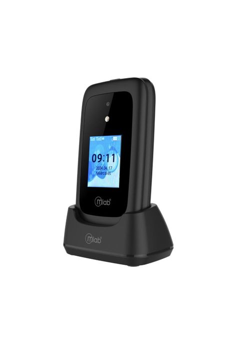 Teléfono Senior Shell 4G SOS, doble pantalla 2,8″ 1,77″ con base de carga-3