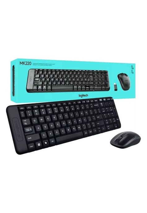 Combo Teclado Y Mouse Inalámbrico Logitech Mk220-0