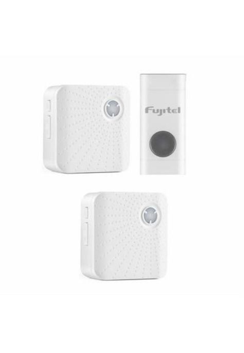 Timbre Inalambrico Doble 15 Mts Alcance Blanco-0
