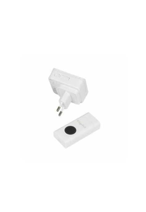 Timbre Inalambrico Doble 15 Mts Alcance Blanco-1