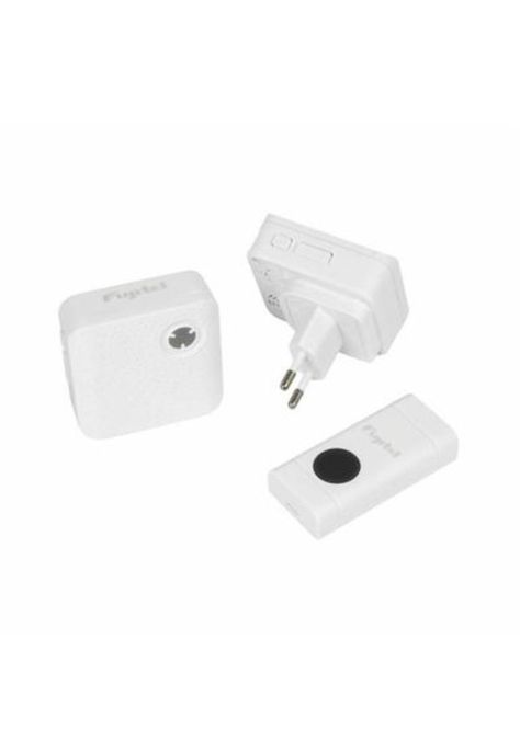 Timbre Inalambrico Doble 15 Mts Alcance Blanco-2