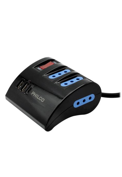 Extension Escritorio 220V + 2 USB 1 USB-C Philco-1
