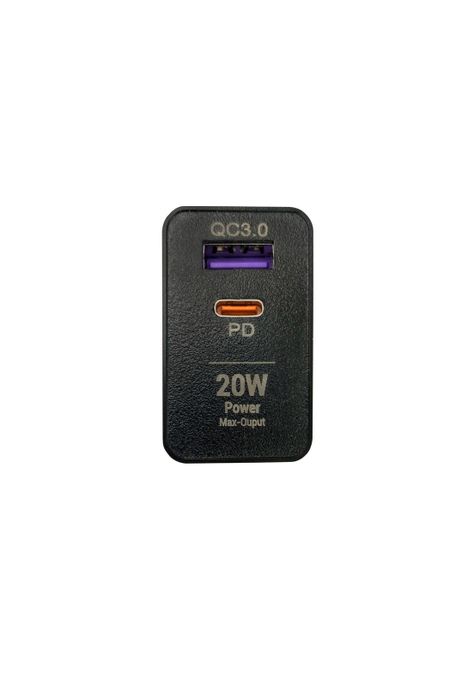 Cargador 2 puertos USB QC 3.0  20W carga rápida Mlab-3