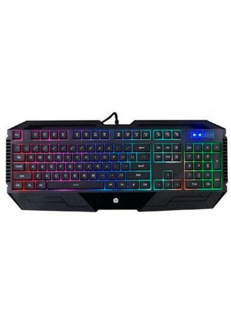 Teclado Gamer Membrana Hp K110 Led RGB-2