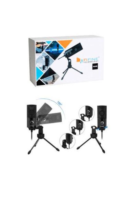 Micrófono Condensador Fifine K669b USB-5