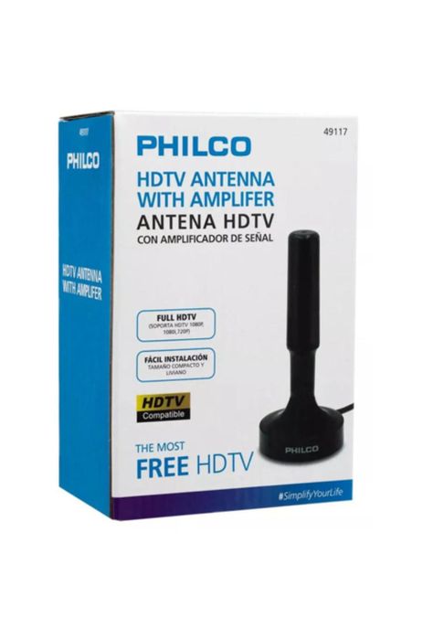 Antena HDTV con Amplificador de Señal Philco-1