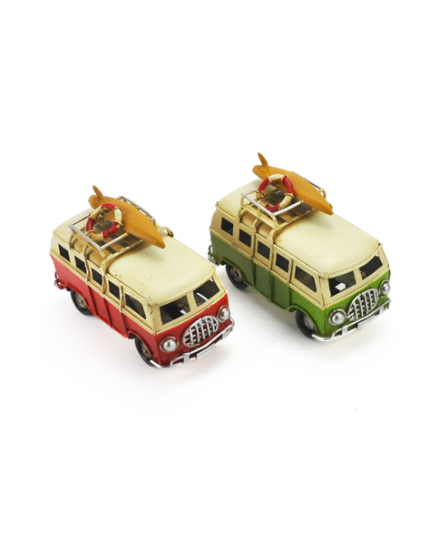 Auto Combi Metal Vintage - Hawái, Rojo De 11 Cm-1