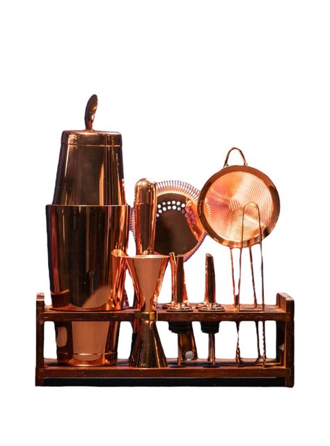 Set Coctelería Profesional 12 Pzs Cobre, Bar, Bartender-0